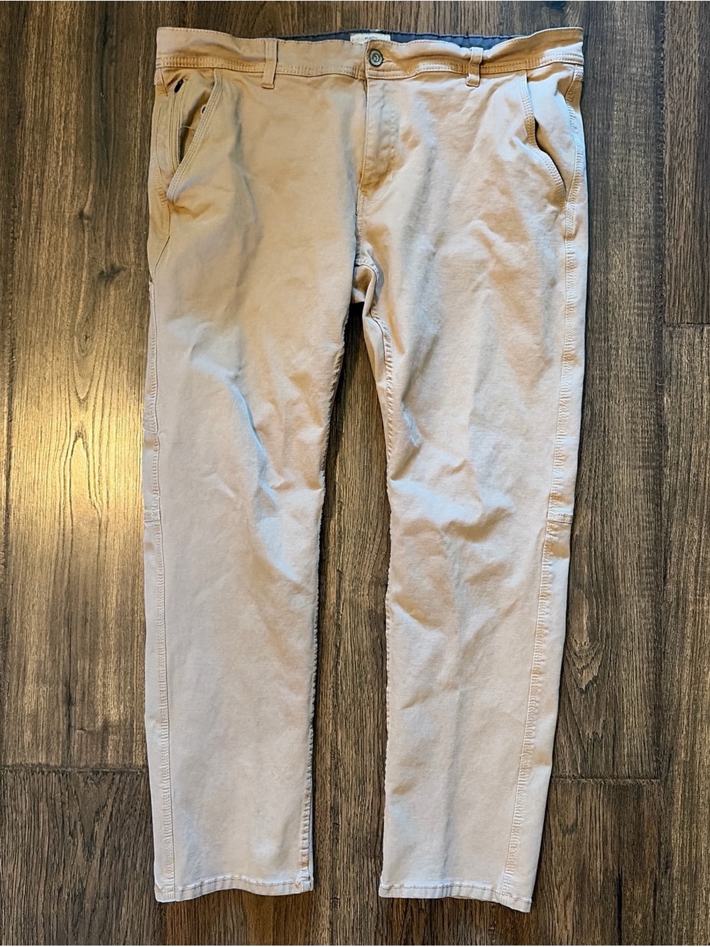 Weatherproof Slim Fit Khaki Chinos in Light Tan